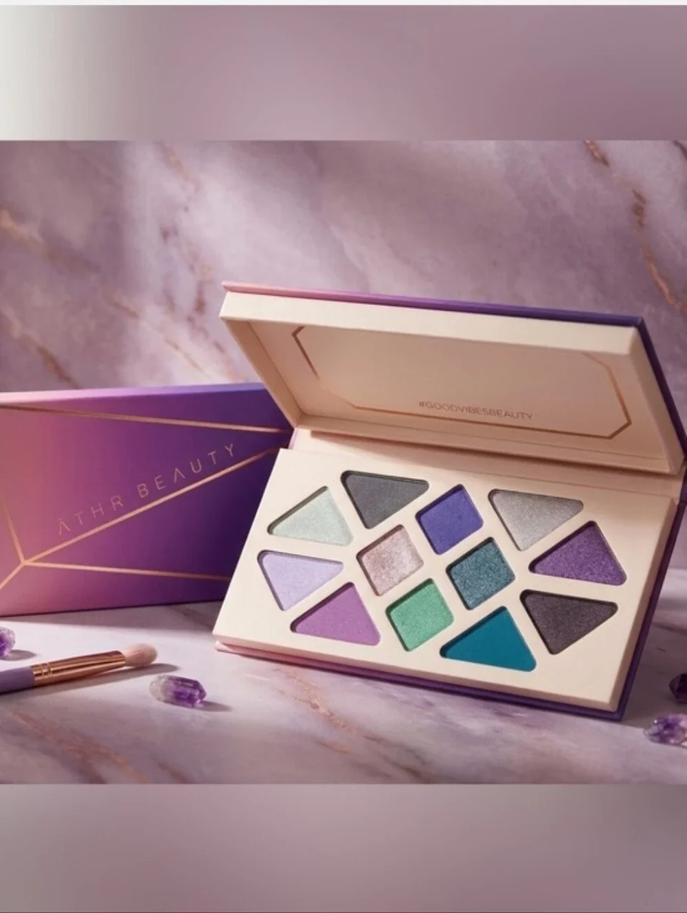 NIB ATHR Beauty Moonlight Crystal Gemstone Eyeshadow Palette 12 Pan #733